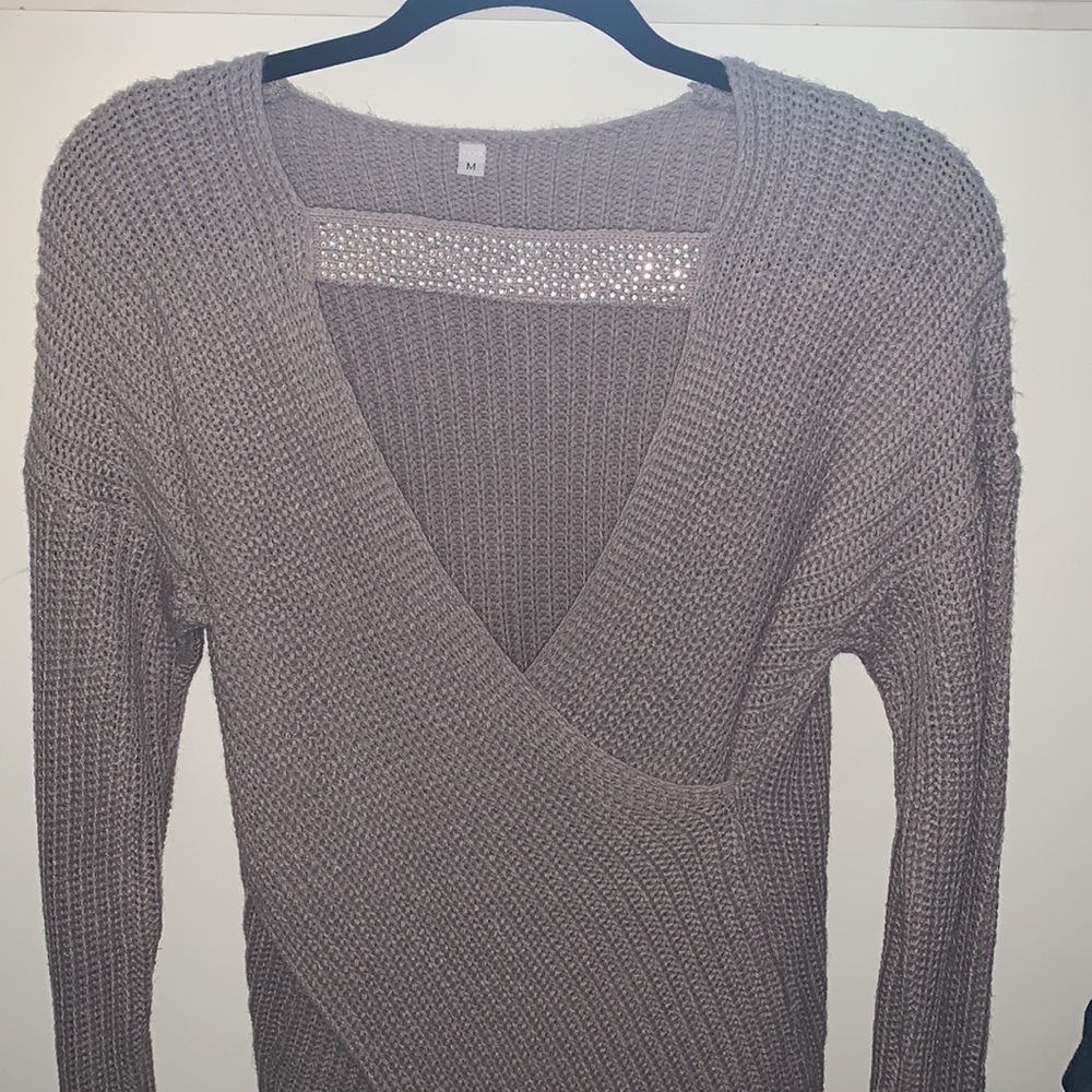 Brand new sweater with crystals